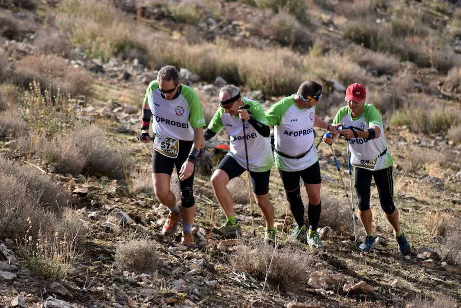 Medio centenar de corredores escalaron veloces los casi dos kilómetros con 485 metros de elevación de esta prueba, antesala de las tres modalidades del trail de la sierra de Loja