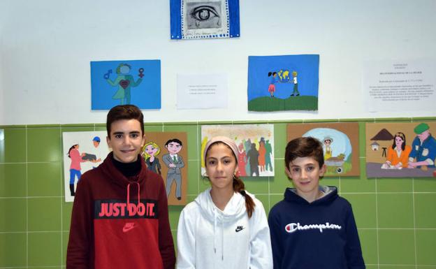 Alumnos del IES Alfaguara muestran la igualdad a través de sus pinturas