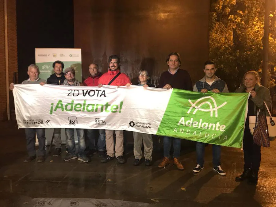 Miembros de Adelante Andalucía, con Arturo Reina a la cabeza.