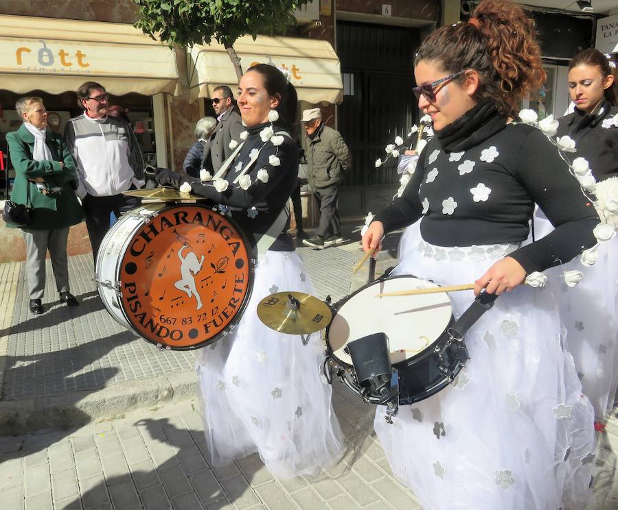 Más de 2.000 personas -entre alumnos, docentes y familiares- han participado en este pasacalles carnavalesco, que ha recorrido el centro de la ciudad durante buena parte de la mañana.