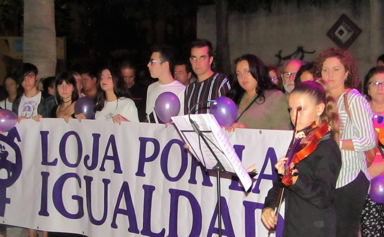 Imagen del acto del 25N del pasado año. 