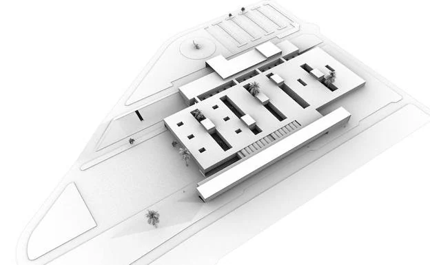 Imagen del proyecto del hospital redactado hace una década y que ahora tendrá que ser adaptado. 