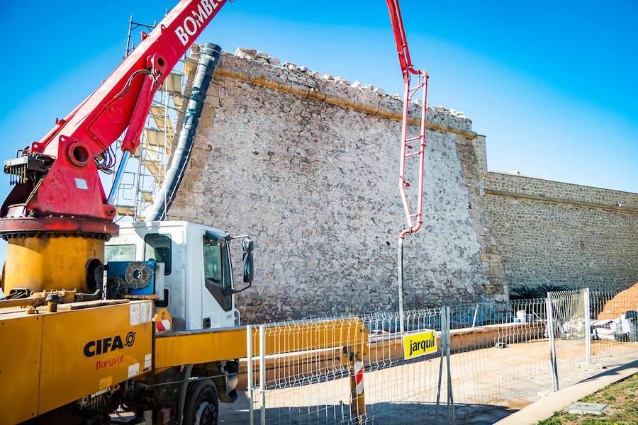 Aspecto que presentan las obras actualmente. 