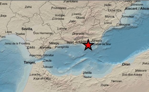 Un terremoto de 3,2 con epicentro en La Mojonera se siente en Roquetas