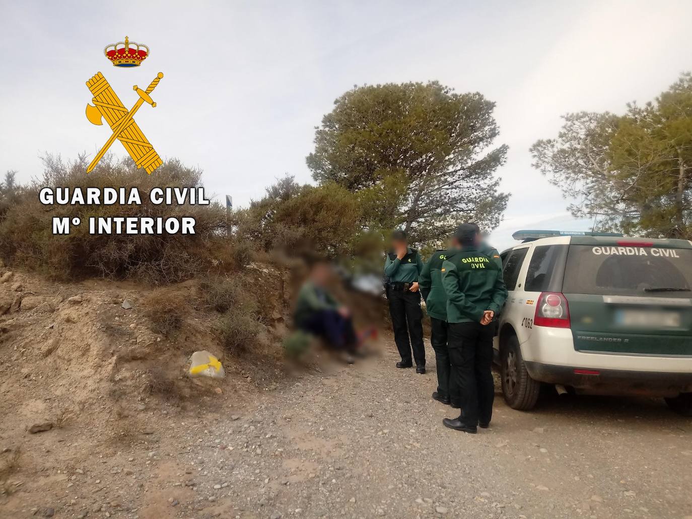 La Guardia Civil de Almería localiza y auxilia a una persona desaparecida en Hijate