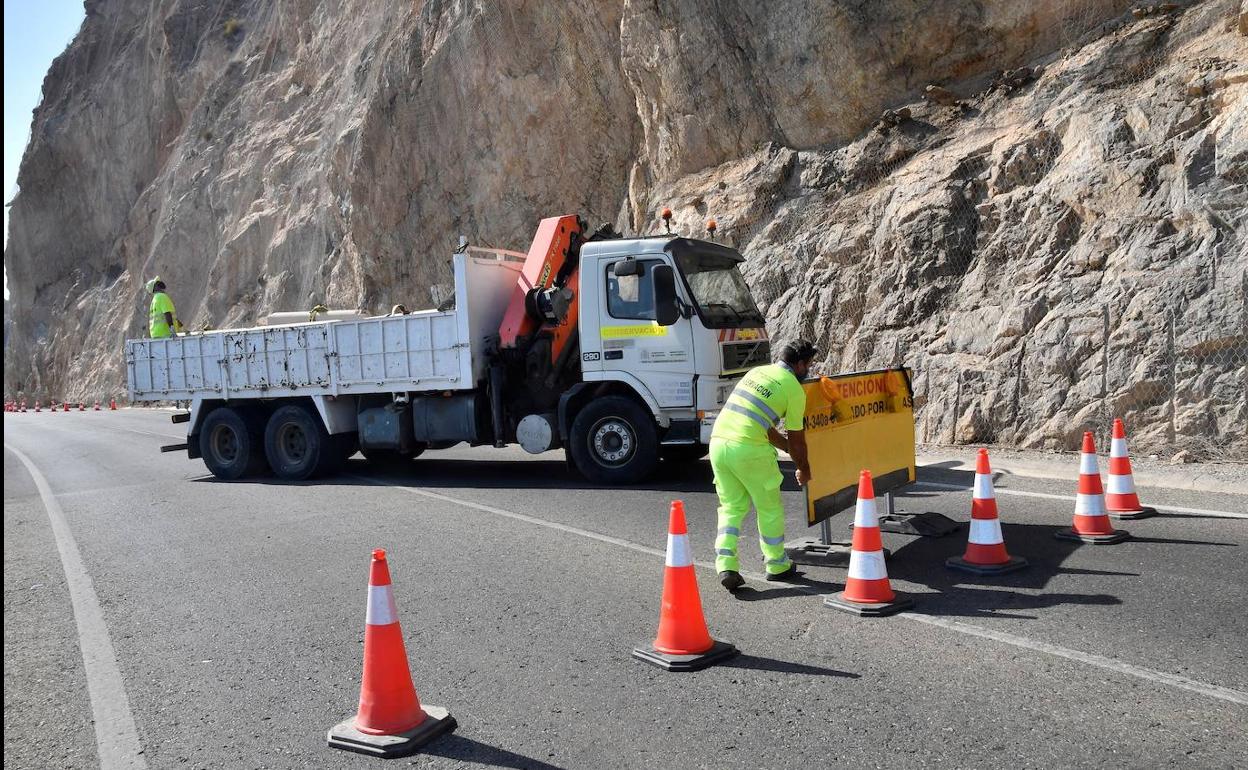 Corte de El Cañarete | Aguadulce en Marcha exige una «solución definitiva» para la carretera de El Cañarete