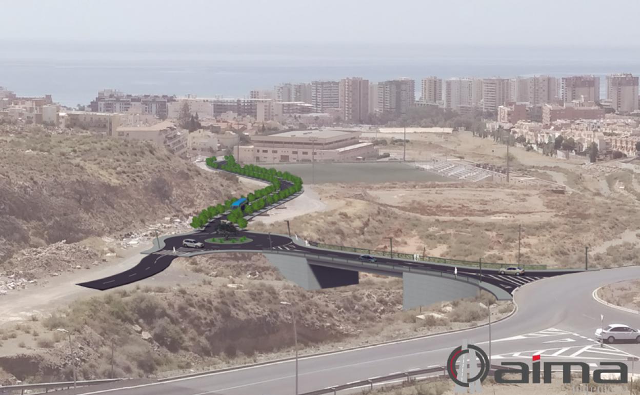 Recreación del proyecto encargado por el Ayuntamiento para este acceso.
