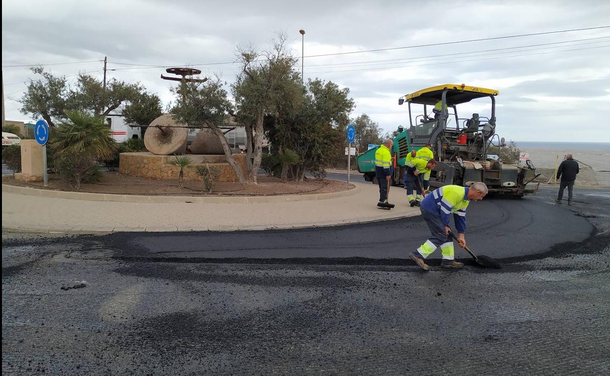 Reparados los daños de Filomena en avenida del Prado de Vícar
