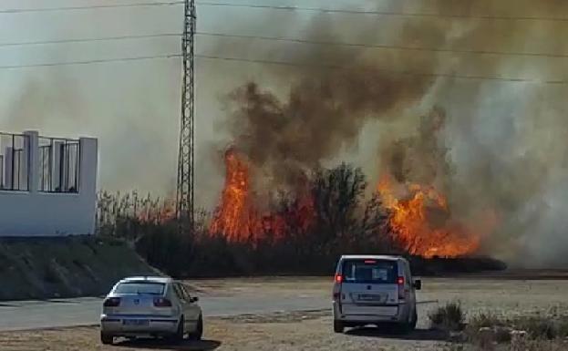 Incendio en Roquetas