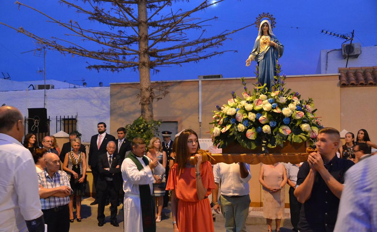 El barrio de Las Losas se prepara para celebrar sus fiestas en honor al Corazón de María
