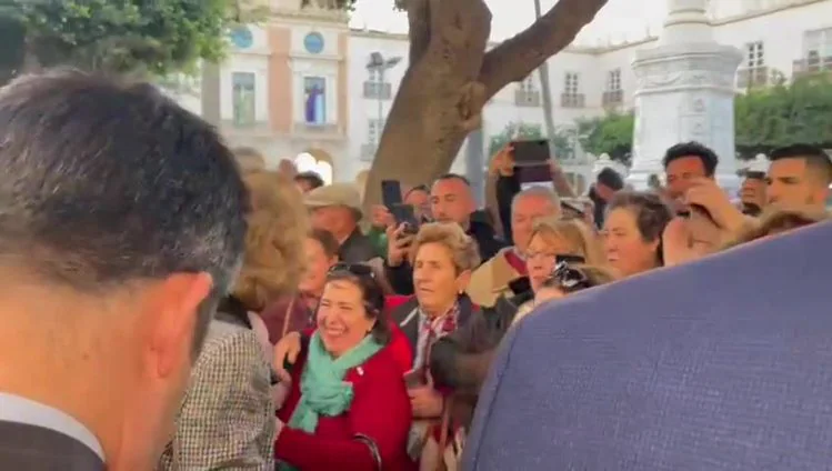 Visita de la reina Sofía a Roquetas de Mar