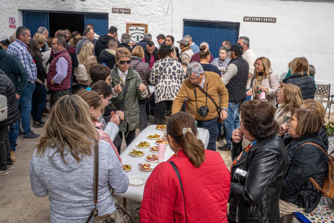 Vecinos de La Mojonera visitan la yeguada de Pérez Monteagud en Uleila