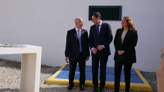 Moreno Bonilla pone la primera piedra de la conexión de Roquetas con la desaladora