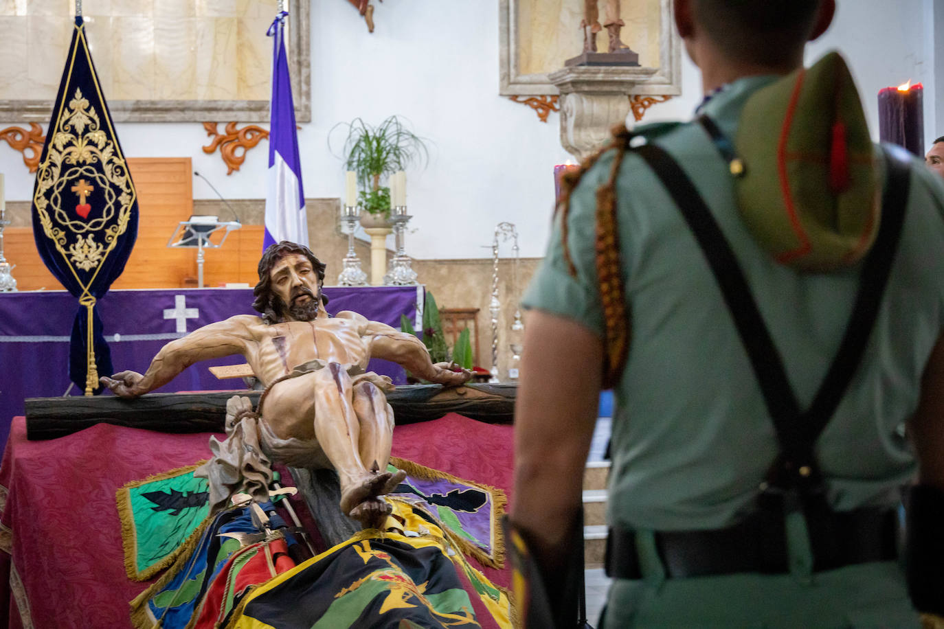 Así fue la Guardia de La Legión al Cristo de la Buena Muerte