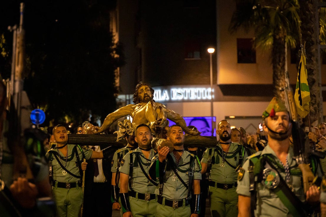 Así fue la Guardia de La Legión al Cristo de la Buena Muerte