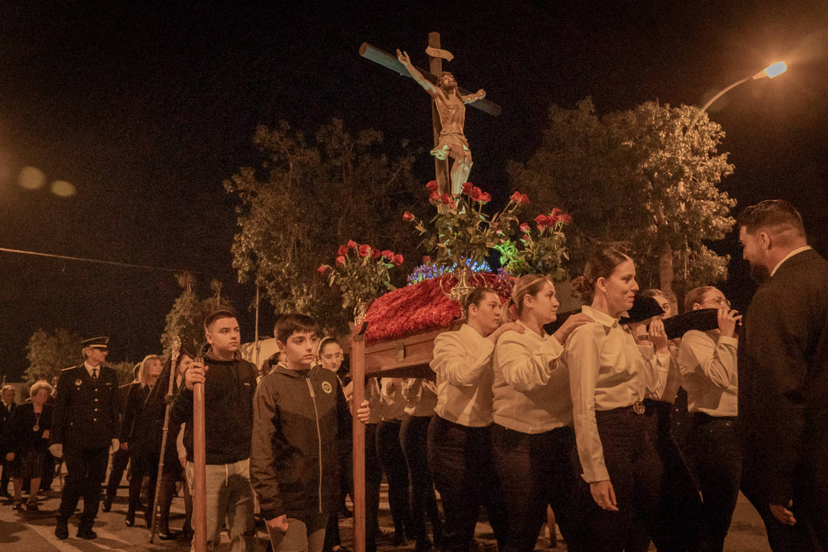 Así fue la procesión de Jesús de la Agonía en El Solanillo