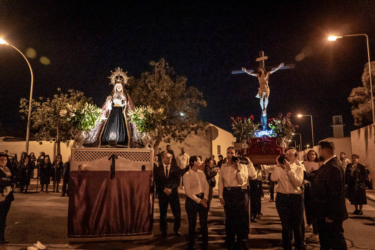 Así fue la procesión de Jesús de la Agonía en El Solanillo