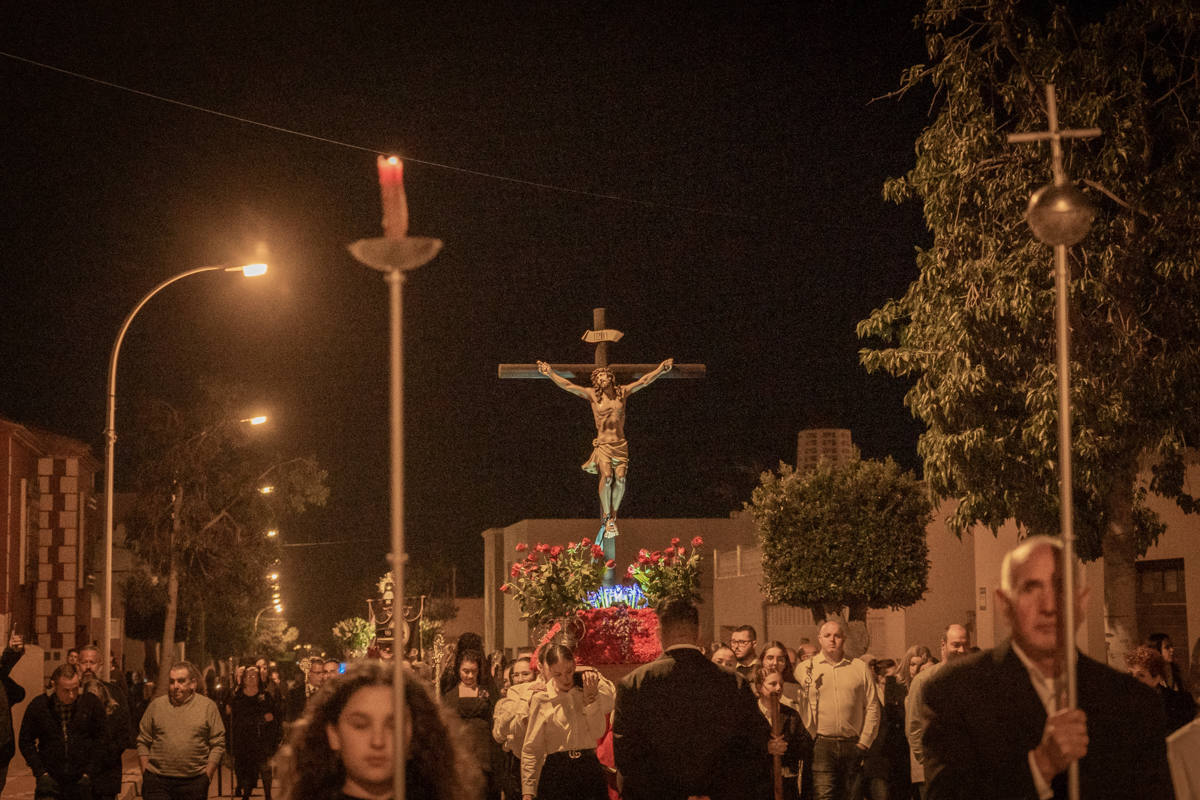 Así fue la procesión de Jesús de la Agonía en El Solanillo