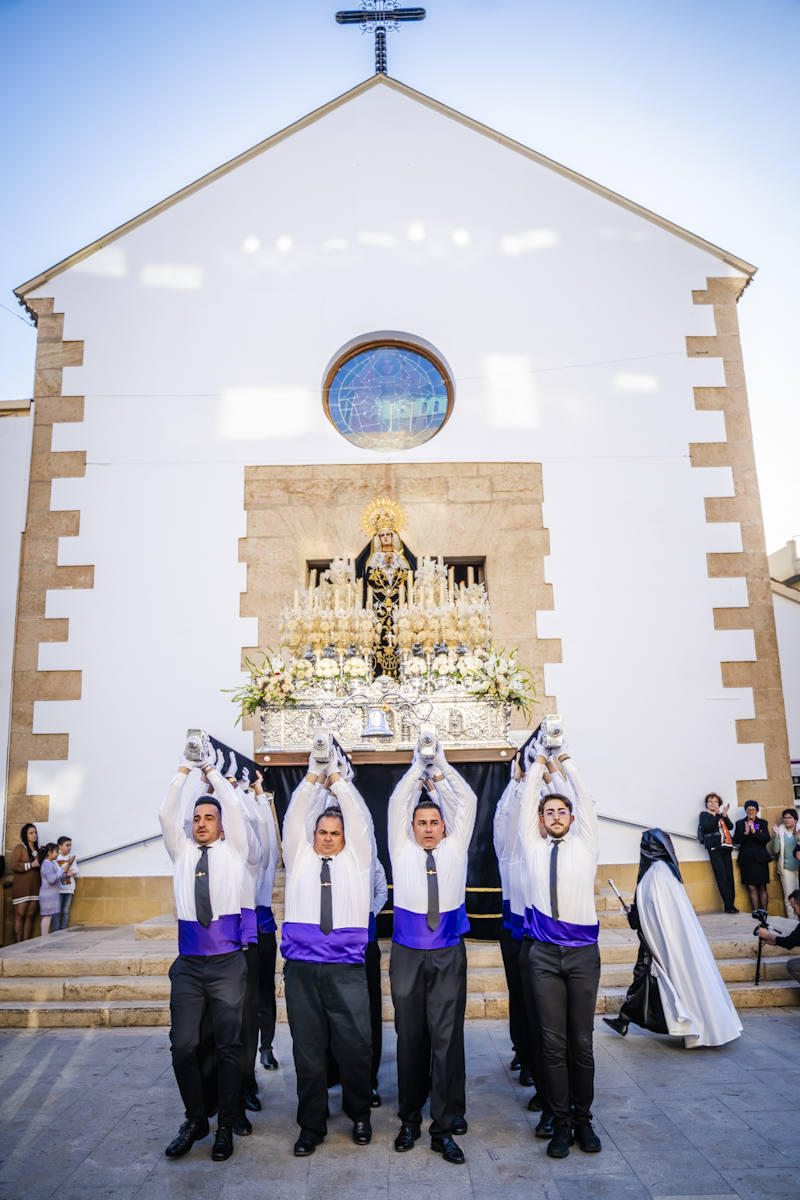 Las imágenes de la procesión del Santo Entierro y María Santísima de los Dolores