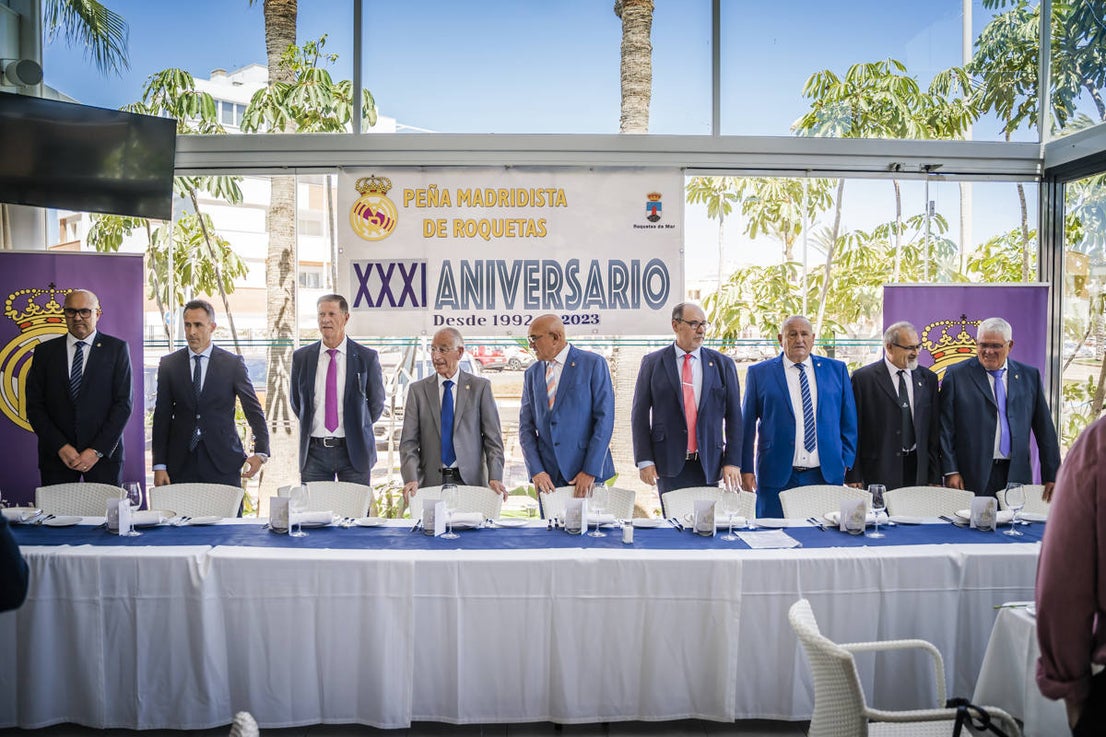 La Peña Madridista de Roquetas celebra sus 31 años de historia con una comida