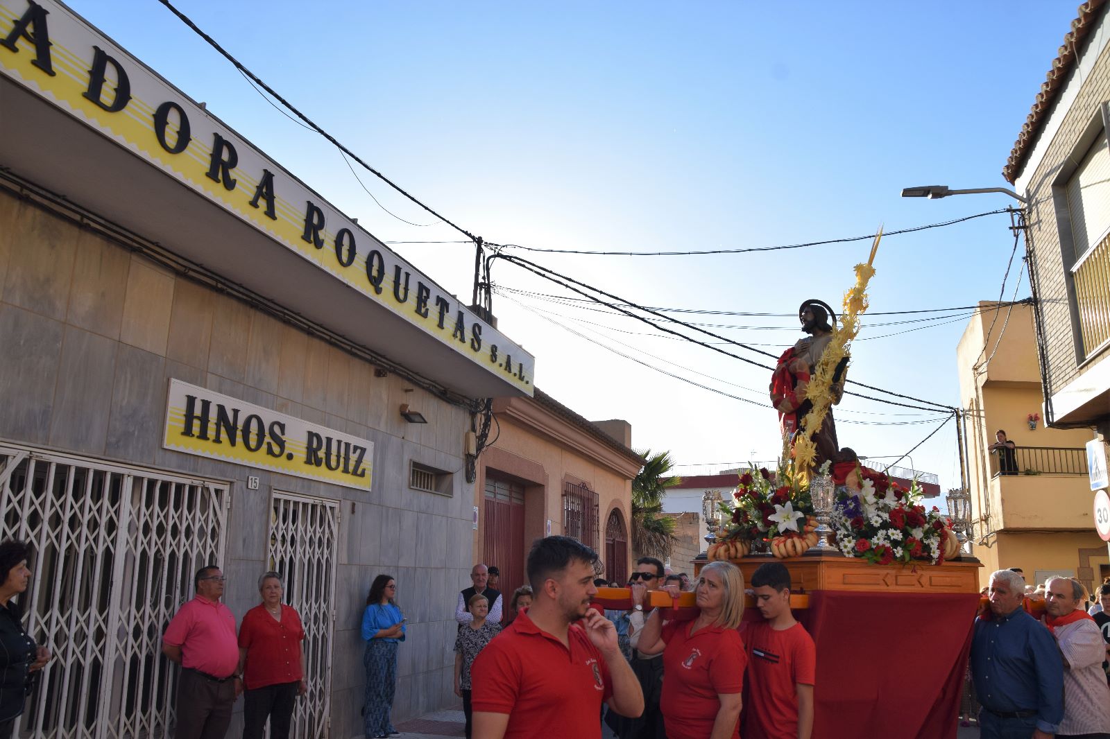 San Marcos procesiona por las calles de Roquetas
