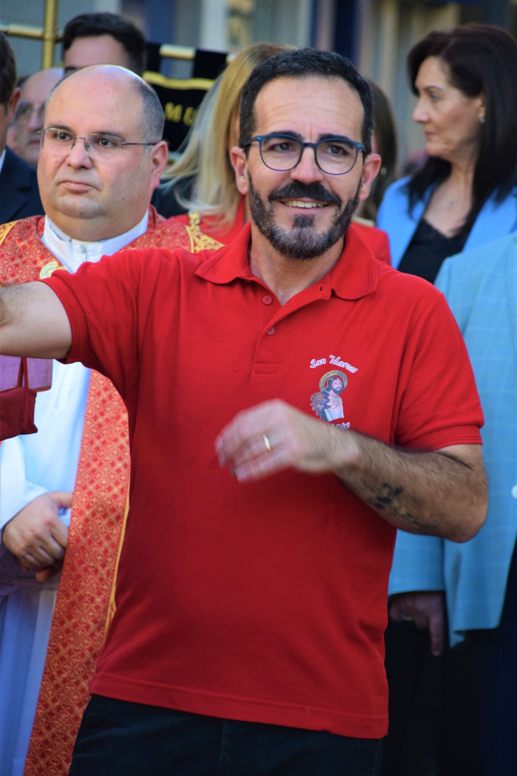 San Marcos procesiona por las calles de Roquetas