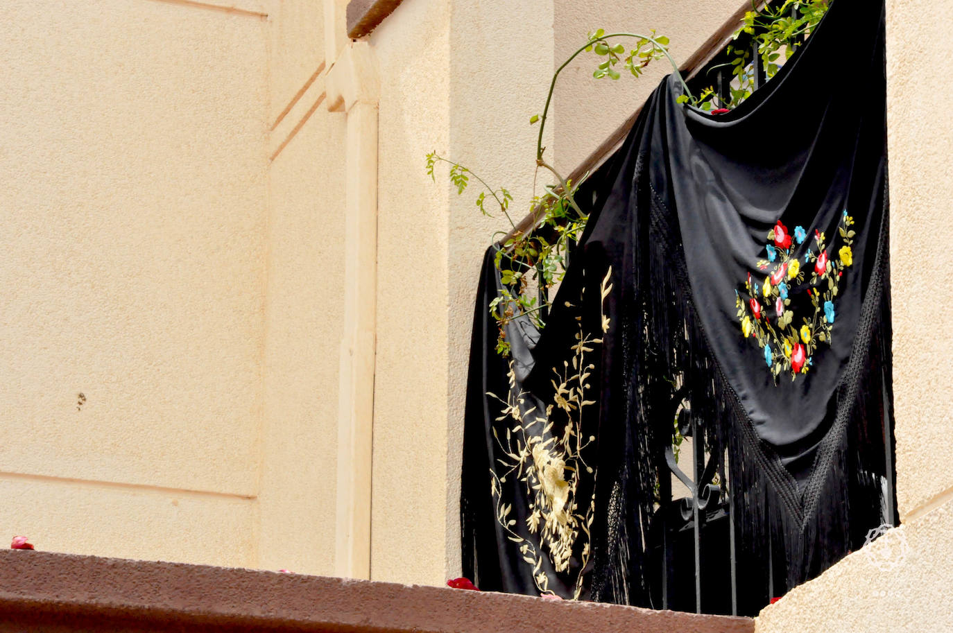Jóvenes de El Parador procesionan la Santa Cruz