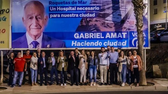 Amat inicia la campaña pidiendo el voto porque «cumplo lo que prometo»