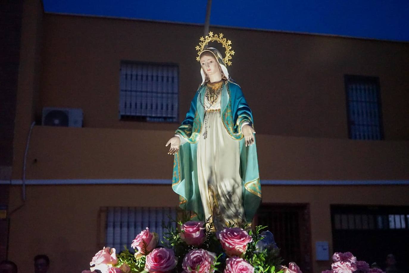 Así fue la procesión de San Fernando y La Milagrosa en Llanos de Vícar