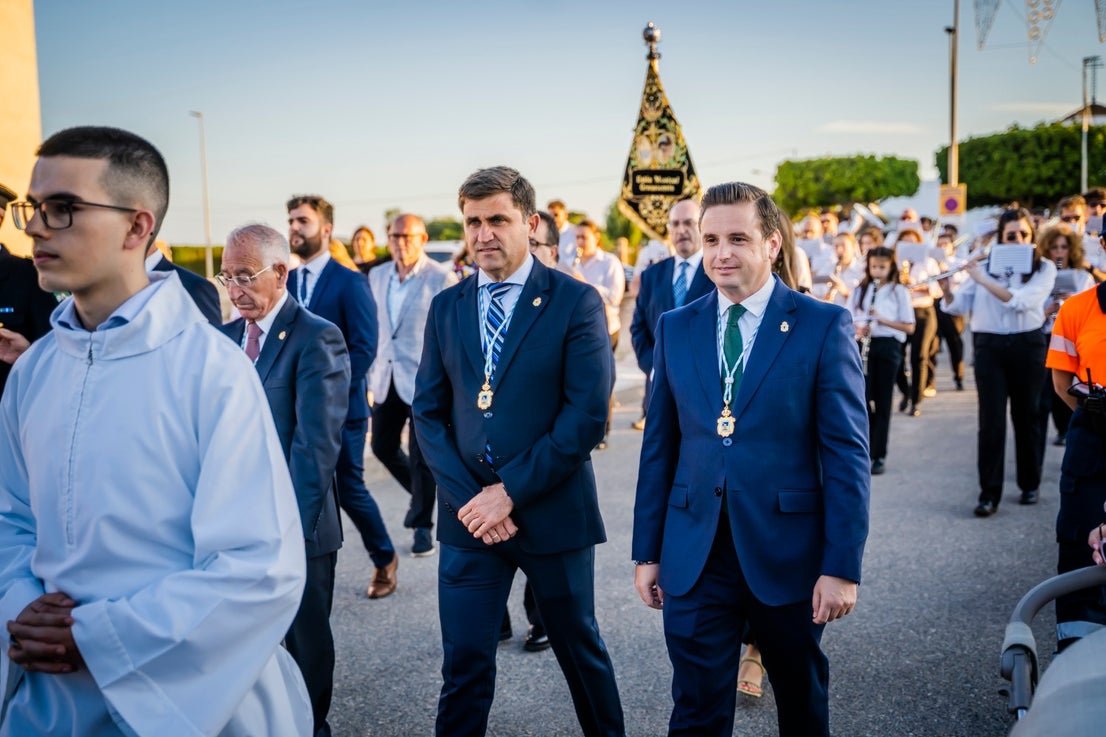 San Antonio y La Inmaculada procesionan por las calles de Cortijos de Marín en sus fiestas