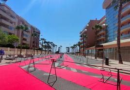 Todo listo para las competiciones de triatlón de este fin de semana en Roquetas