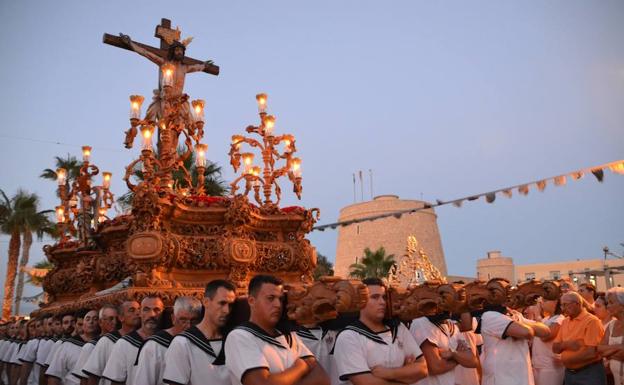 Imagen de archivo de la procesión del Cristo del Mar.