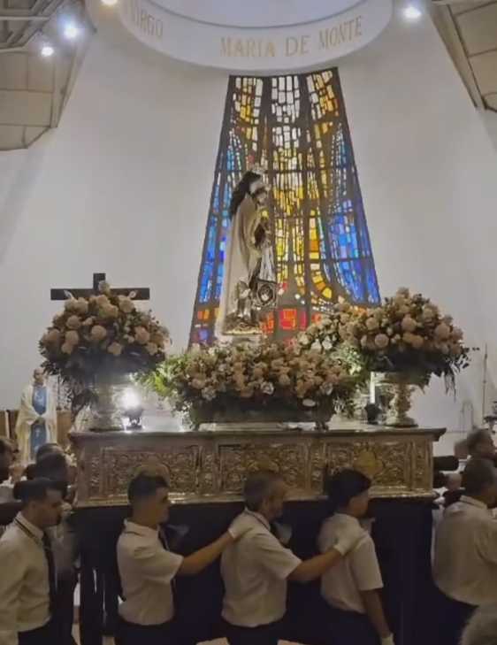Finalizan las fiestas del barrio de Las Losas con la misa y procesión de la Virgen María