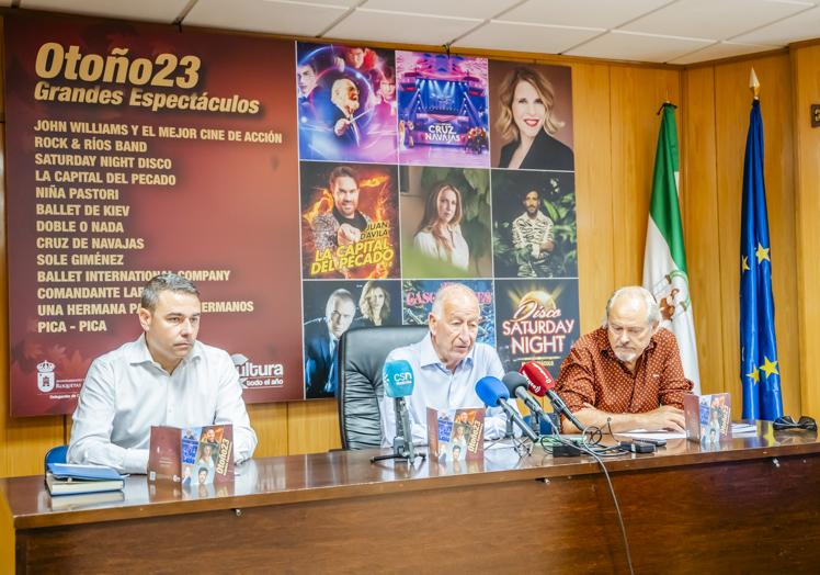 Imagen principal - Niña Pastori, Sole Giménez y el musical Cruz de Navajas, platos fuertes del otoño cultural en Roquetas de Mar