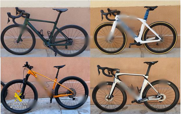 Detenido por robar en Sevilla, Cádiz y Jaén bicicletas de alta gama que vendía en Roquetas de Mar