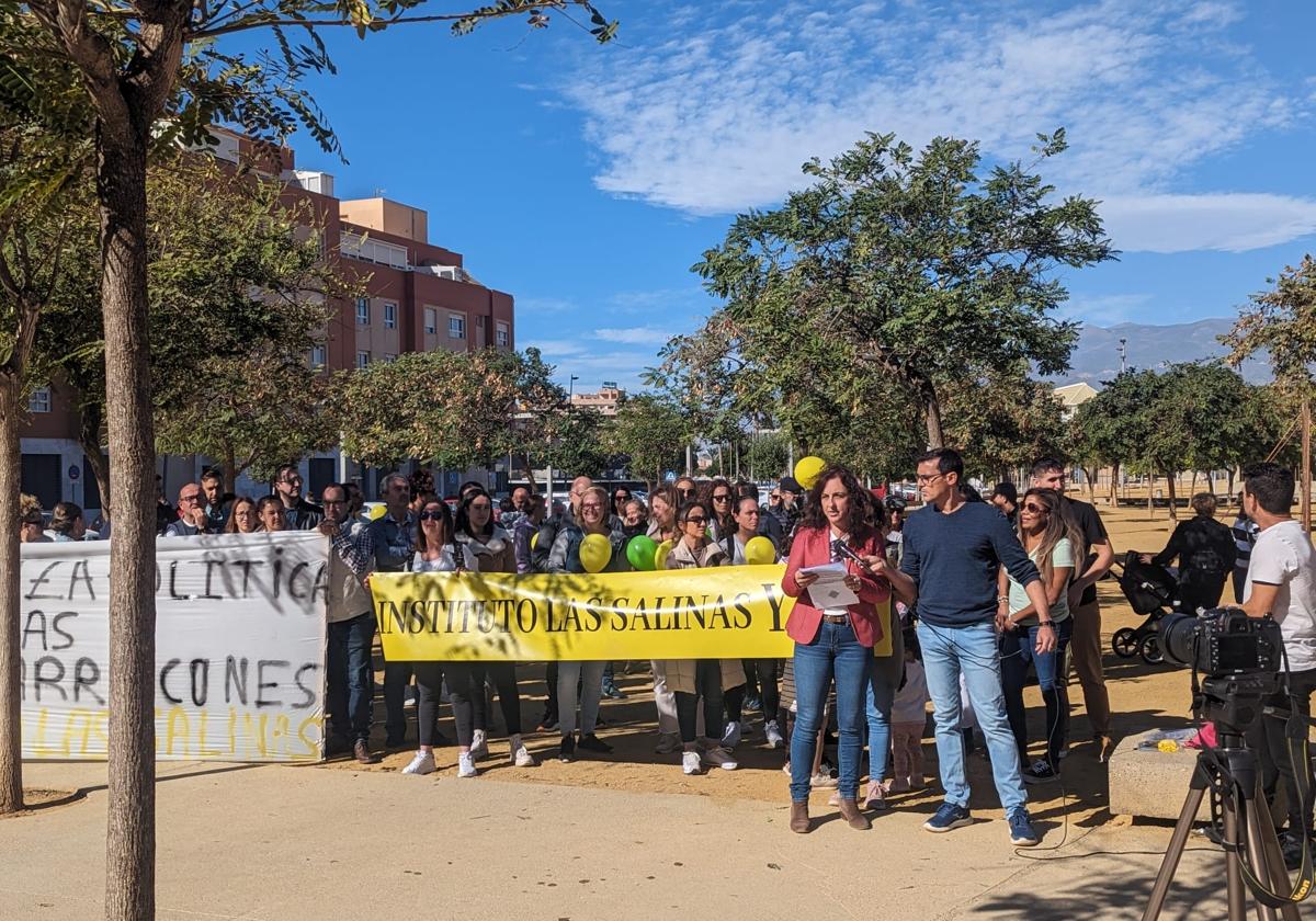 Imagen de la concentración de este sábado en el Parque de los Bajos.