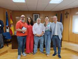 Miembros del PSOE de Roquetas de Mar en el Consistorio.