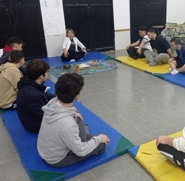 Una de las actividades que se hicieron por el Día Internacional del Voluntariado en Roquetas de Mar.