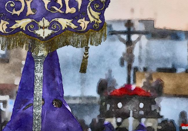 Imagen de otra parte del cartel de Semana Santa.