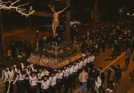 Uno de los pasos de Semana Santa del Poniente almeriense.