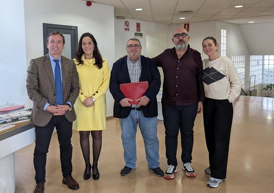 Concejales de la formación socialista en Roquetas de Mar.