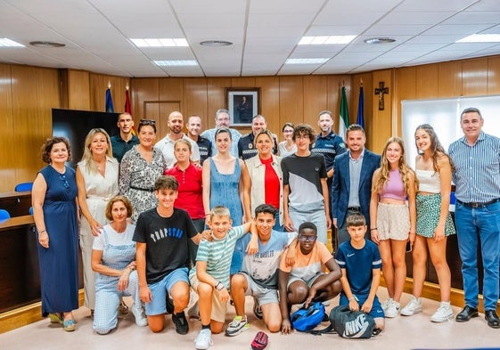 Imagen de uno de los momentos del acto en el Ayuntamiento de Roquetas de Mar.