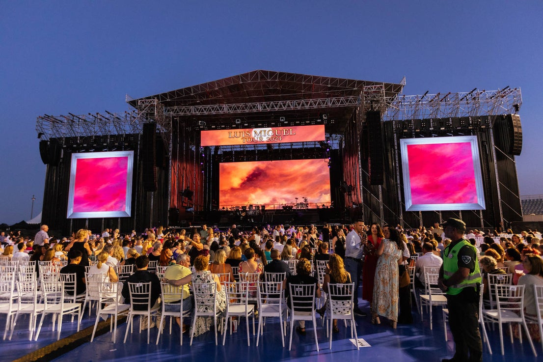 El concierto de Luis Miguel en Almería, en imágenes