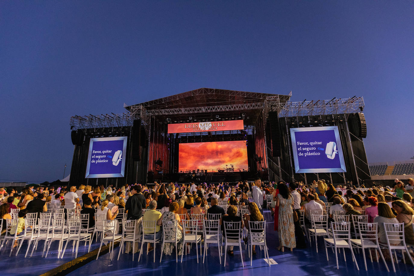 El concierto de Luis Miguel en Almería, en imágenes