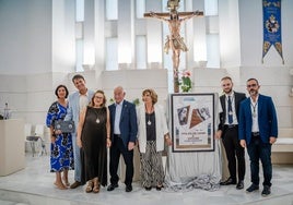 Imagen del acto en la Parroquia de la localidad costera.