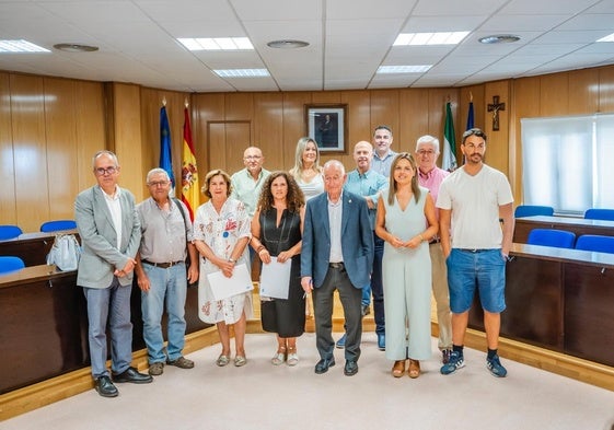 Acto en el Ayuntamiento de Roquetas de Mar.