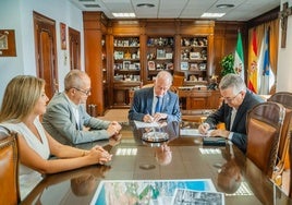 La firma del acuerdo de colaboración.