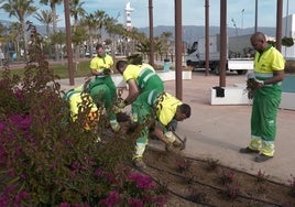 Una de las zonas que los trabajadores han renovado en Roquetas.