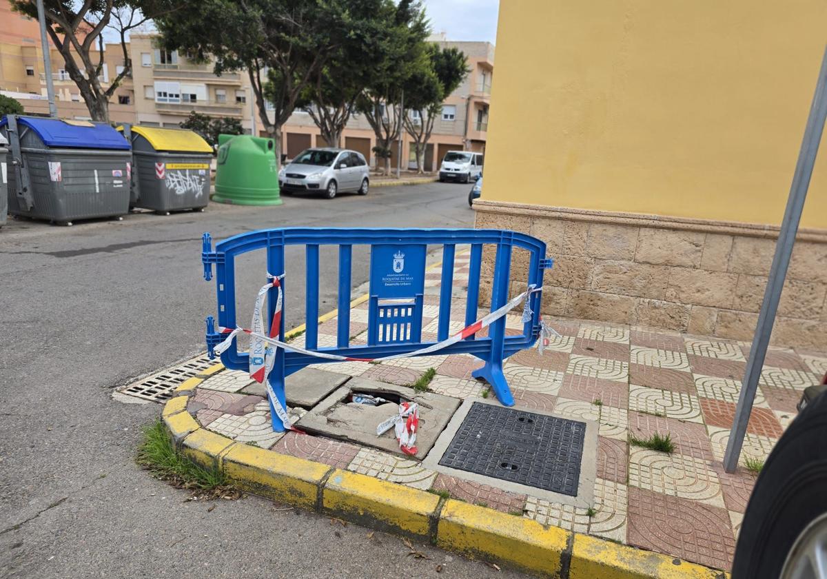 Imagen de la zona peligrosa.