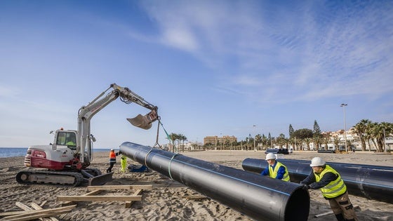 Roquetas avanza en las obras de la Avenida Sudamérica para evitar problemas de inundaciones